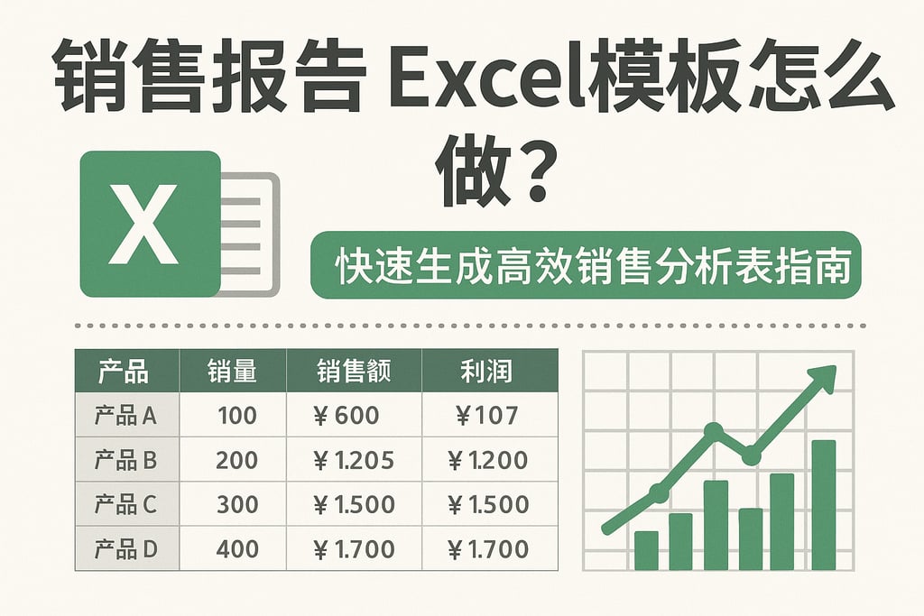 销售报告 Excel模板怎么做？快速生成高效销售分析表指南